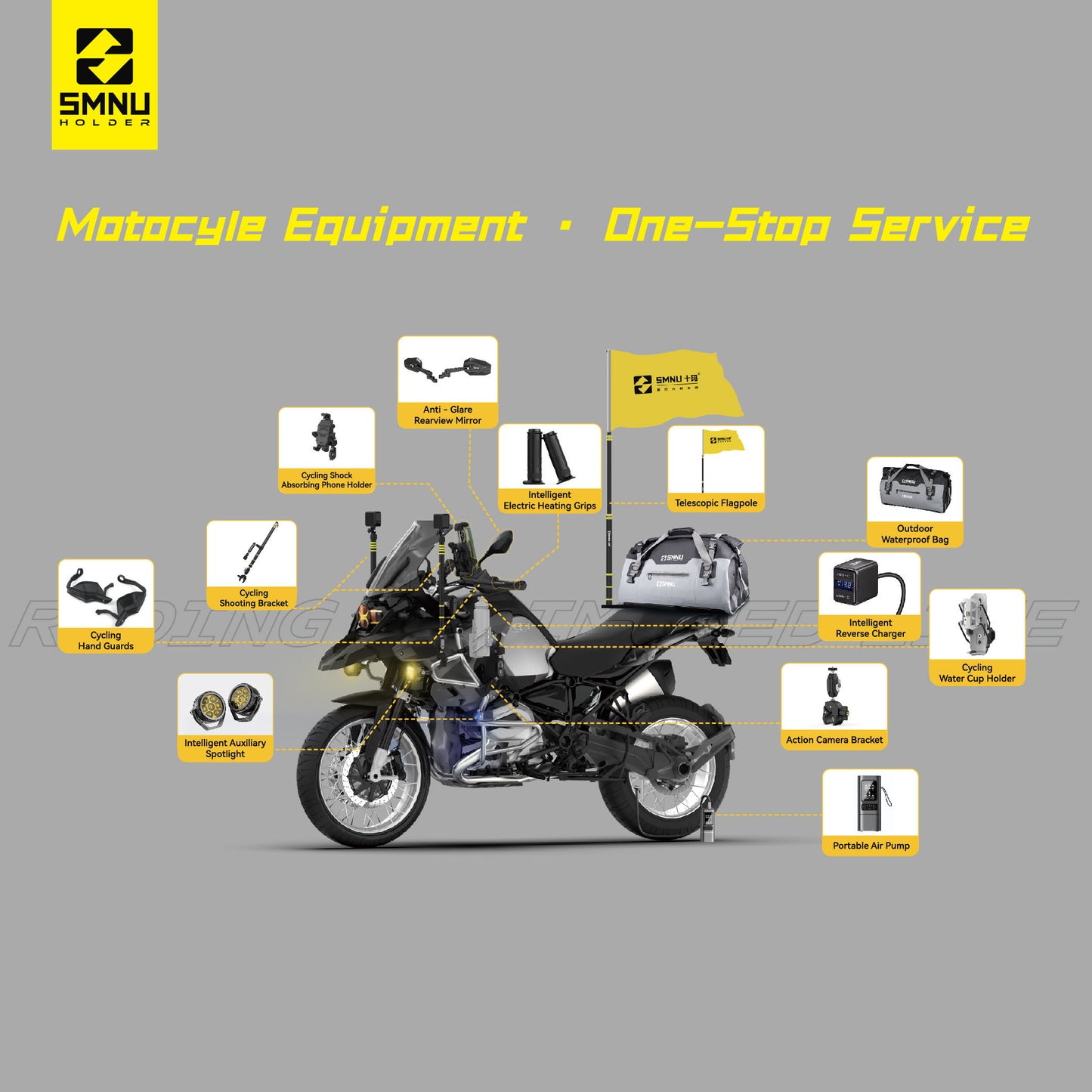 360° Motorcycle Phone Holder