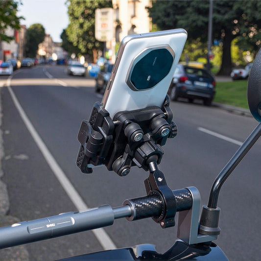 Motorcycle Mirror Phone Mount