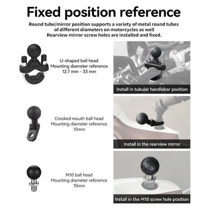 Anti-Shock Motorcycle Phone Mount