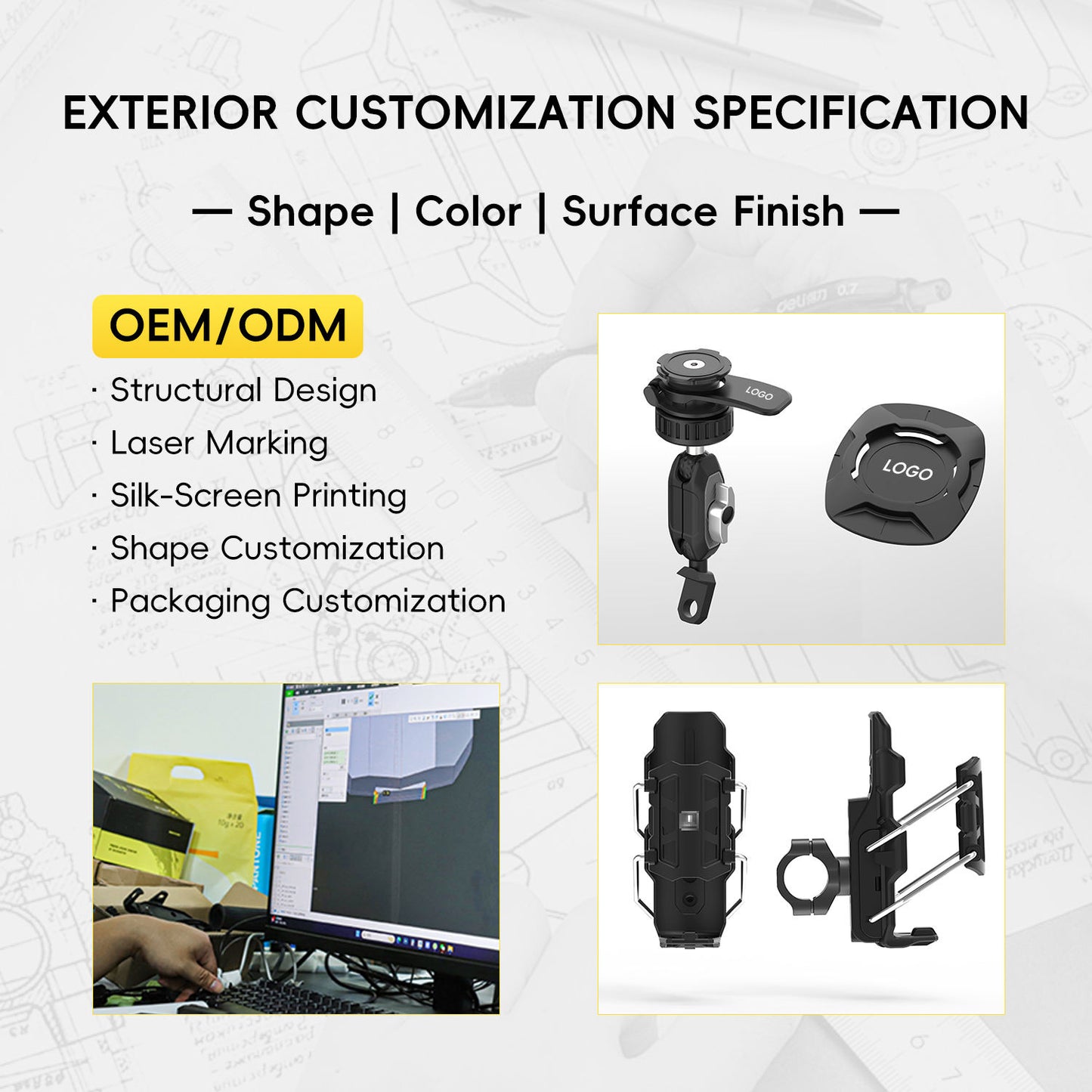 360° Motor-Universal Phone Holder